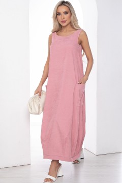 Сарафан розовый в стиле бохо с карманами Lady Taiga(фото2)