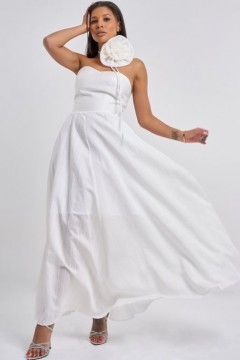 Платье вечернее корсетного типа белое Fly(фото2)