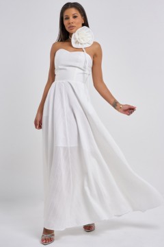 Платье вечернее корсетного типа белое Fly(фото3)
