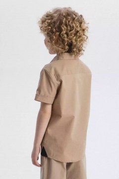 Рубашка песочного цвета для мальчика 10119SS23 Vulpes Familiy(фото2)